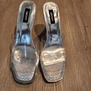 DKNY Bronx Clear Strap Sandals
